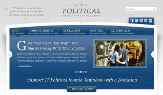 Шаблон IT Political для CMS Joomla от IceTheme