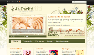Шаблон JA Pariiti для CMS Joomla от JoomlArt