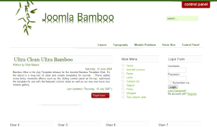 Шаблон JB Bamboo Ultra для CMS Joomla от JoomlaBamboo