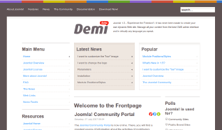 Шаблон JP Demi для CMS Joomla от JoomlaPraise