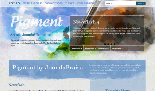 Шаблон JP Pigment для CMS Joomla от JoomlaPraise