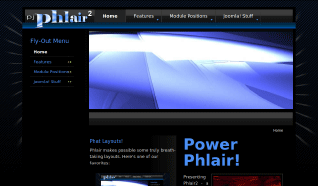 Шаблон PJ Phlair 2 для CMS Joomla от PureJoomla