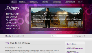 Шаблон RT Moxy для CMS Joomla от RocketTheme