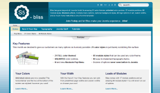 Шаблон S5 Bliss для CMS Joomla от Shape5