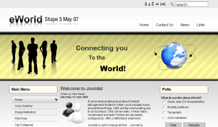Шаблон S5 eWorld для CMS Joomla от Shape5