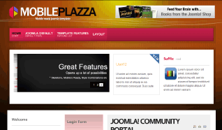 Шаблон TP Mobile Plazza для CMS Joomla от TemplatePlazza