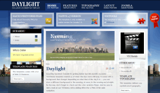 Шаблон YT Daylight для CMS Joomla от YOOTheme