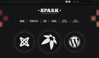 Шаблон YT Spark для CMS Joomla от YOOTheme