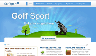 Шаблон ZT GolfSport для CMS Joomla от ZooTemplate